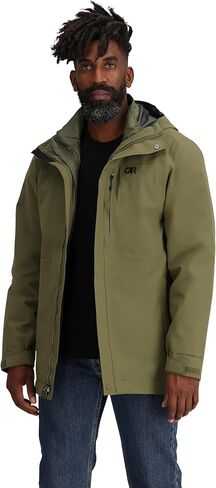 OUTDOOR RESEARCH Men's Foray 3L 3-in-1 Parka | Waterproof, Windproof, Insulated, Breathable, Hooded Long Sleeve Jacket, Standard Fit in Saudi Arabia