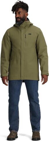OUTDOOR RESEARCH Men's Foray 3L 3-in-1 Parka | Waterproof, Windproof, Insulated, Breathable, Hooded Long Sleeve Jacket, Standard Fit in Saudi Arabia