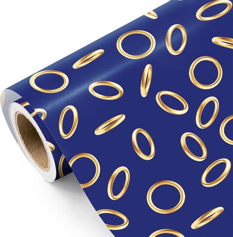 WRAPAHOLIC Bricks Wrapping Paper Roll - Mini Roll - 17 Inch x 16.5 Feet - Building Blocks Wrapping Paper Perfect for Boys Girls, Birthday, Baby Shower in Kuwait