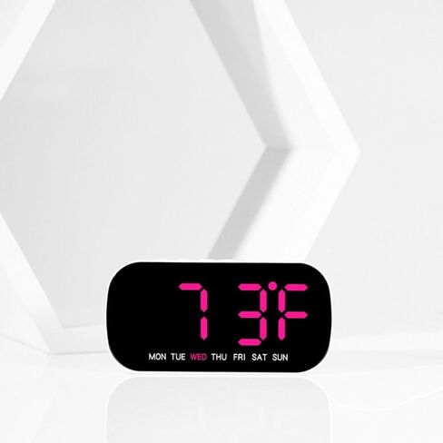 12/24H DST Temperature Date Multi-Functional Calendar Electronic Wall Clock Digital LED Clocks Display Table Clock Wall-Mounted(Green) in Saudi Arabia