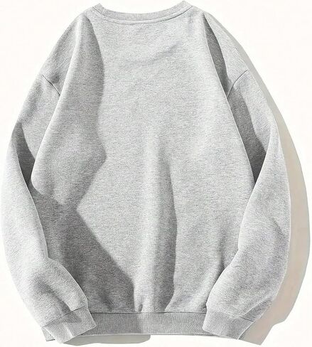 GORGLITTER المرأة حجم كبير خمر بطة جرافيك بلوزات طويلة الأكمام Crewneck الصوف البلوز القمم in Saudi Arabia