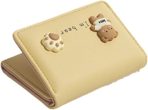 Cute girl heart, large capacity multifunctional zero wallet, simple solid color card bag (Pink) in Saudi Arabia