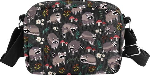 Raccoon Crossbody Bag Lover Themed Present Trash Panda Gift Raccoon Stuff Wallet Bag in Saudi Arabia