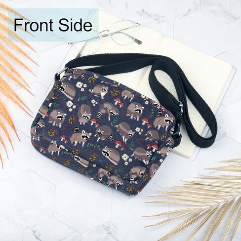 Raccoon Crossbody Bag Lover Themed Present Trash Panda Gift Raccoon Stuff Wallet Bag in Saudi Arabia