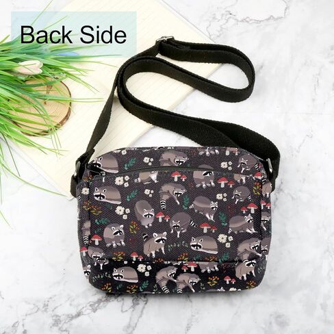 Raccoon Crossbody Bag Lover Themed Present Trash Panda Gift Raccoon Stuff Wallet Bag in Saudi Arabia