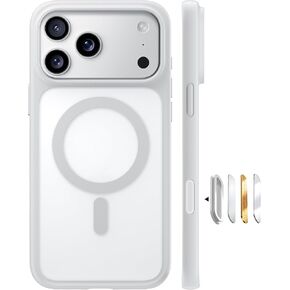 TORRAS Magnetic Shockproof for iPhone 16 Pro Max Case, [4X Military-Grade Protection] [Compatible with MagSafe] Translucent Case for iPhone 16 Pro Max Anti-Scratch Guardian 6.9" in Kuwait