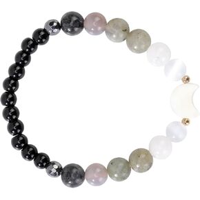 سوار الطاقة القمرية للحماية النهائية للنساء من MQV Moon Phase، هدية مجوهرات مستوحاة من الطاقة والتوازن، وتطهير وشفاء السلام الداخلي in Kuwait