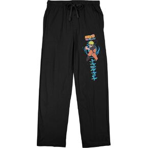 Bioworld Naruto Shippuden Naruto Kanji Men's Black Quick Turn Sleep Pajama Pants in Saudi Arabia