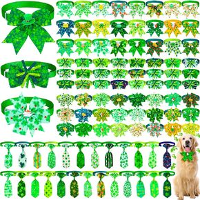 100 PCS 4th of July Dog Bow Tie Collar Bulk Independence Day Pet Bow Tie Bow Tied قابلة للتعديل الوطني التذكاري يوم الكلب البوتوز الياقات لتوريد الحيوانات الأليفة الصغيرة المتوسطة الصغيرة in Kuwait
