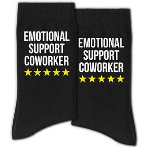 جوارب مضحكة لزملاء العمل - علامة دعم عاطفي لزملاء العمل، هدية مبتكرة لطاقم العمل للرجال أو النساء، هدية مكتب فريدة من نوعها، فكرة رائعة للوداع أو عيد الميلاد، هدية سانتا السرية للزملاء (170) in Kuwait