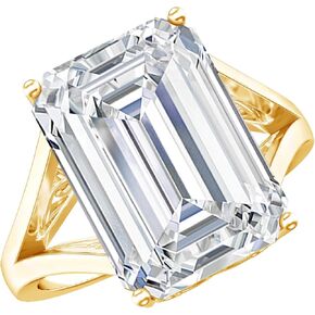 Certified 9 Carat Emerald Cut Engagement Ring, AAAA Quality, Sterling Silver Birthstone Ring – Gift For Special Occasions in Saudi Arabia