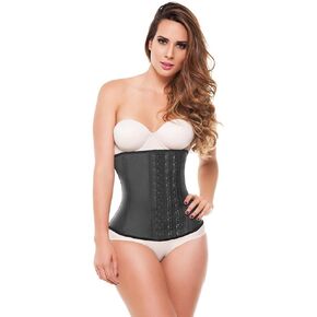 مدرب الخصر الكلاسيكي Ann Michell 2023 لاتكس مقاس XXS 30- Cincher لاتكس 3 خطافات نسائي أسود - مشد مرجع 2023 - مشد خصر مشد للخصر - تحكم في عضلات البطن in Kuwait