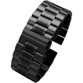 Stainless Steel Watch Band Metal Watch Band Suitable for Smart Watch Quartz Watch Men's Women's Metal Solid Replacement Watch Band(3101 Silver,30mm) in Kuwait