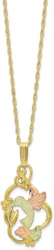 10 ك ثلاثي اللون الذهب بلاك هيلز Gold Necklace18 بوصة in Saudi Arabia