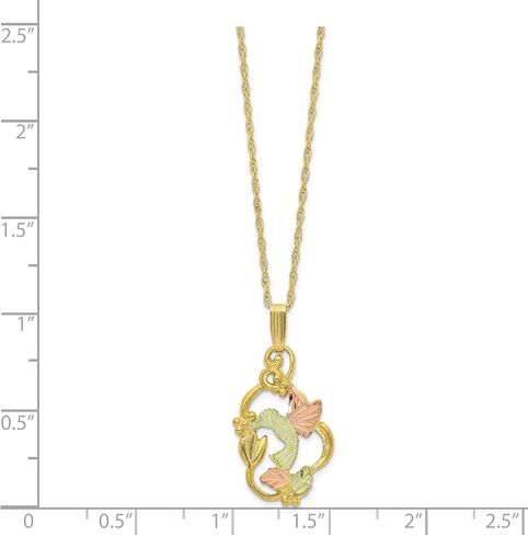 10 ك ثلاثي اللون الذهب بلاك هيلز Gold Necklace18 بوصة in Saudi Arabia
