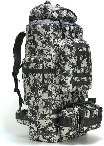 King'sGuard 100L Camping Hiking Backpack Molle Rucksack Military Camping Backpacking Daypack in Kuwait
