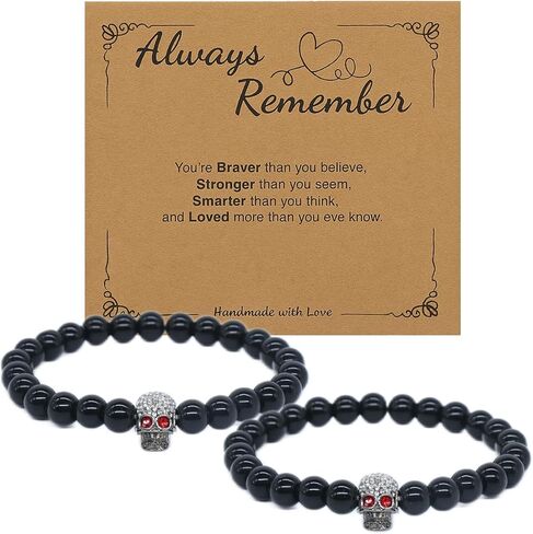 Obsidian Energy Beaded Bracelet, Feng Shui Chakra Healing Double Guardian Bracelet, 8mm Adjustable Elastic Personalized Gift for Men and Women in Saudi Arabia