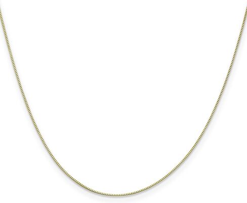 10K Gold .5mm Box Chain Necklace Jewelry 24" in Saudi Arabia