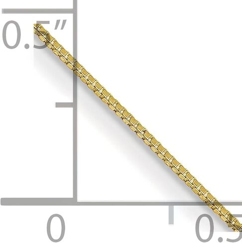 10K Gold .5mm Box Chain Necklace Jewelry 24" in Saudi Arabia