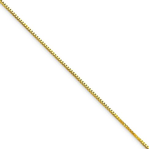 10K Gold .5mm Box Chain Necklace Jewelry 24" in Saudi Arabia