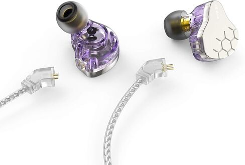 Keephifi aga واحد سماعات أذن IEM Audiophile ، 10 مم Dual Dual Magnetic DD في سماعات مراقبة الأذن ، وغطاء أذن هايفي هايفي IEM IEM CNC مع كابل 2Pin-C للمغنين in Kuwait