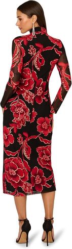 Adrianna Papell Womens Mockneck Ruched Maxi Dress in Saudi Arabia