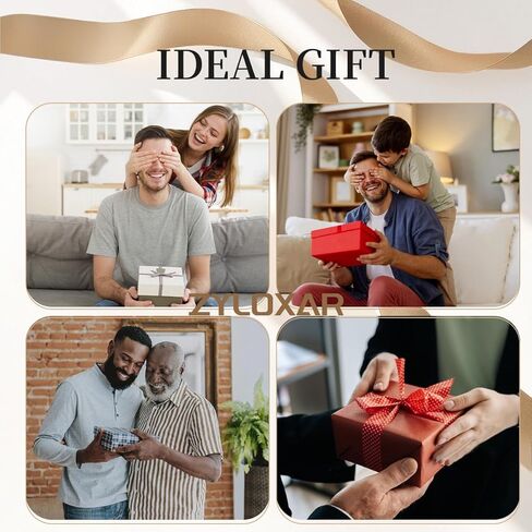 Mens Wallet with AirTag holder,Genuine Leather Bifold Wallets for Men RFID Blocking With 2 ID Window and 12 Cards Holders Gift Box (Coffee Brown) (Black) in Saudi Arabia