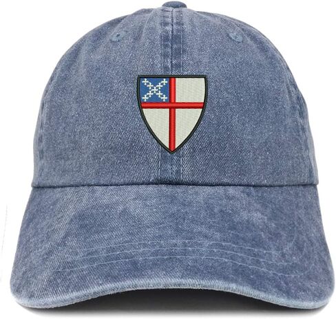 متجر الملابس العصرية قبعة Episcopal Shield المطرزة والمغسولة ذات المظهر المنخفض in Kuwait