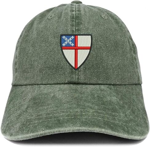 متجر الملابس العصرية قبعة Episcopal Shield المطرزة والمغسولة ذات المظهر المنخفض in Kuwait
