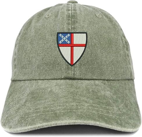 متجر الملابس العصرية قبعة Episcopal Shield المطرزة والمغسولة ذات المظهر المنخفض in Kuwait