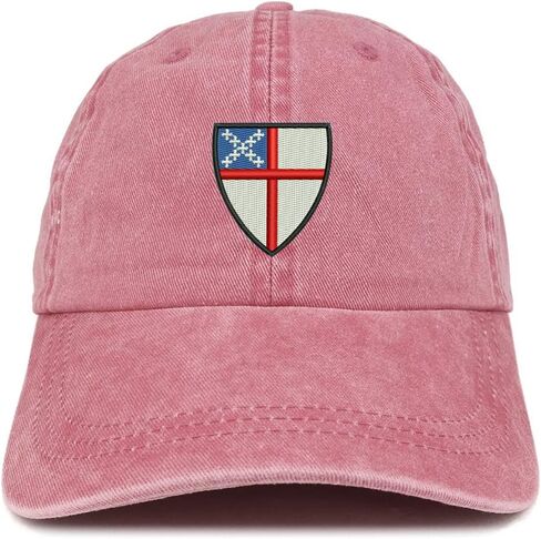 متجر الملابس العصرية قبعة Episcopal Shield المطرزة والمغسولة ذات المظهر المنخفض in Kuwait