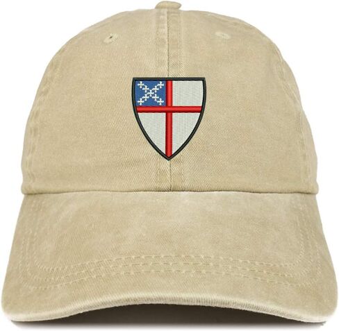 متجر الملابس العصرية قبعة Episcopal Shield المطرزة والمغسولة ذات المظهر المنخفض in Kuwait