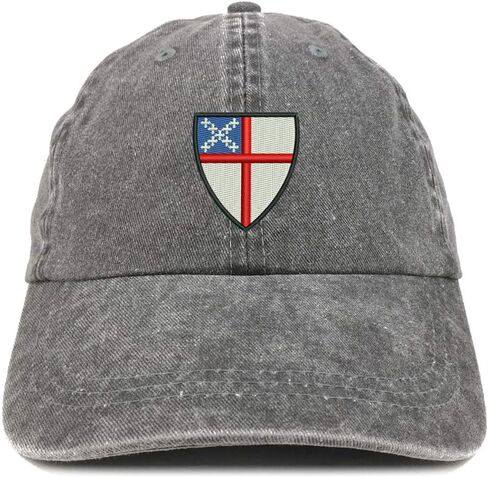 متجر الملابس العصرية قبعة Episcopal Shield المطرزة والمغسولة ذات المظهر المنخفض in Kuwait