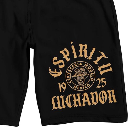 Modelo Espiritu Luchador & Classic Logo Men's Black Sleep Pajama Shorts in Saudi Arabia