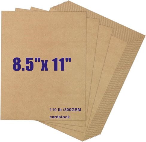 110lb White Cardstock 8.5x11, 120 Sheets Heavyweight White Card Stock 300 GSM for Invitations, Menus, Poster, DIY Card in Saudi Arabia