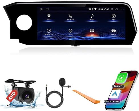 لـ Lexus ES 2022 12.3 "Octa Core 4G+32G CAR CARPLAY Android Auto Mavigation android Stereb in Kuwait