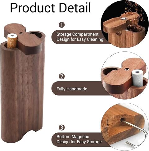 AVOKIHI Decorative Wooden Keepsake Box with Lid, Small Wooden Box for Photo Storage, Crafts & DIY, Vintage Wood Gift Box for Home Decor in Saudi Arabia