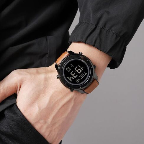 Mens Watch for Men Digital Watch Men's Wrist Watches LED Minimalist Stainless Steel Waterproof Stopwatch in Saudi Arabia