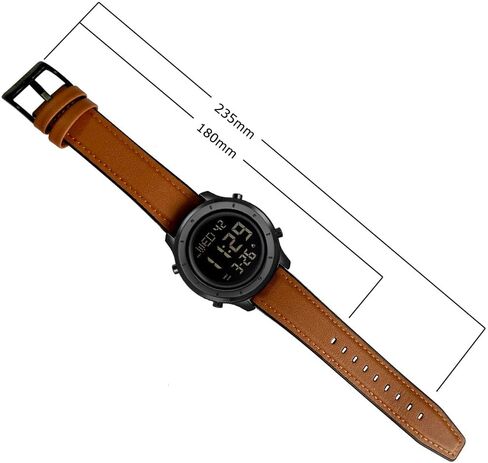 Mens Watch for Men Digital Watch Men's Wrist Watches LED Minimalist Stainless Steel Waterproof Stopwatch in Saudi Arabia