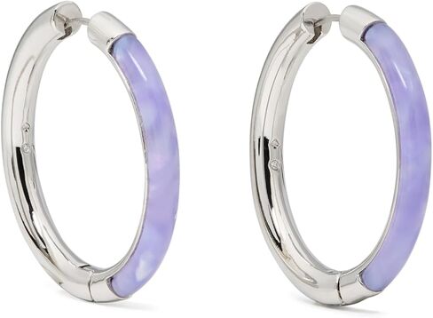 Kate Spade New York Brass Interlock Hoop Earrings in Saudi Arabia