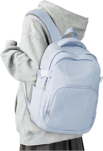 Cute Black Backpacks for School Women Men, Lightweight Casual Daypack College Backpack,Simple Middle Students Bookbag, Waterproof High School Bag for Teens Girls Boys in Saudi Arabia
