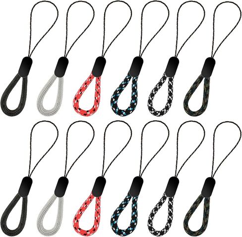 24Pcs Finger Lanyard Small USB Lanyard 4.92Inches Portable Colored Short Finger Straps for Mobile Phone Case Keys Camera Flash Drives in Saudi Arabia