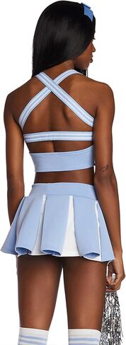 Dolls Kill Angel Cheerleader Halloween Costume - Heaven Outfit with Pom Poms by Trickz N' Treatz in Saudi Arabia