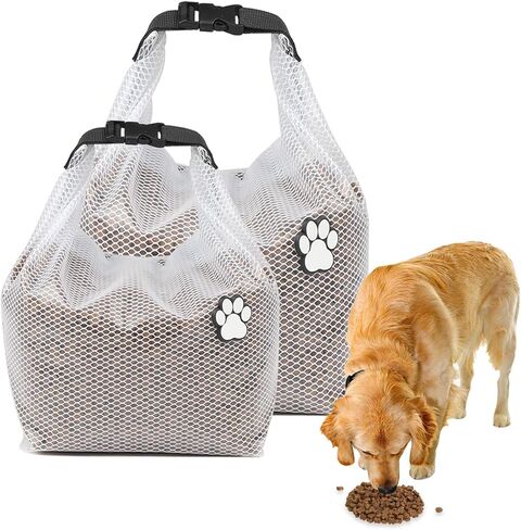 TravelDogFoodContainerSetof2,DogFoodTravelBag,Dog Food Travel Containerin 3.3lb/5.7lb,Reusable Dog Travel Food Storage Container, Pet Safe,Foldable,Is Easy to Use,Plastic is Durable and Water Proof. in Kuwait