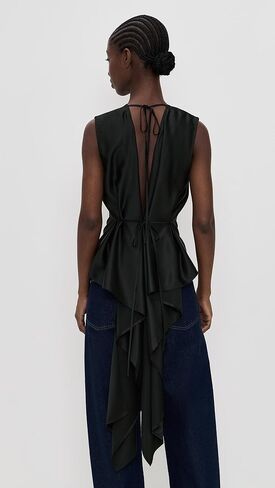 Helmut Lang Women's Scarf Drape Silk Top in Saudi Arabia