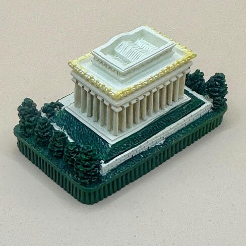 Washington DC 2" Mini Building Model Replica, Resin, White House US Capitol Lincoln Memorial Jefferson Memorial, (White House) in Saudi Arabia