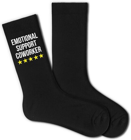 جوارب مضحكة لزملاء العمل - علامة دعم عاطفي لزملاء العمل، هدية مبتكرة لطاقم العمل للرجال أو النساء، هدية مكتب فريدة من نوعها، فكرة رائعة للوداع أو عيد الميلاد، هدية سانتا السرية للزملاء (170) in Kuwait