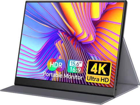 WGK Portable Monitor 14 Inch FHD1200P Ultra-Slim for Laptop Monitor, USB-C HDMI Plug&Play,100% SRGB External Monitor,Dual Speakers Extender Display. with Smart Cover for Laptop,PC Phone Xbox PS4/5 in Saudi Arabia