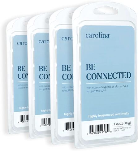 كارولينا كالم ذا سينسز يذوب الشمع المعطر، مكعبات تسخين الشمع المعطرة، مكعبات شمع معطرة تدوم طويلاً، 4 عبوات، 6 مكعبات لكل منها - صنع في الولايات المتحدة الأمريكية in Kuwait