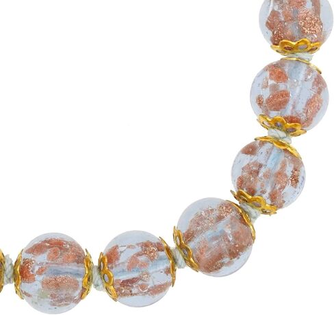 Glass Of Venice Murano Glass Sommerso Bracelet - Ice Champagne in Saudi Arabia